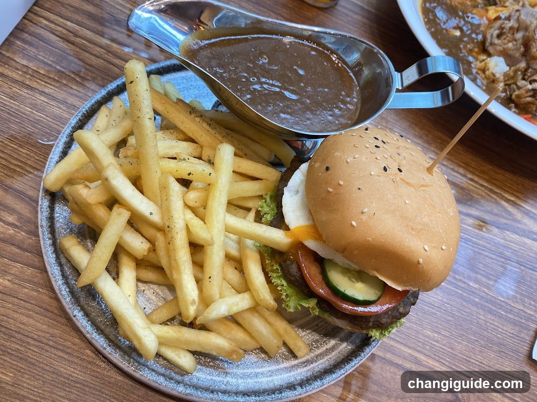 Burger and Fries Meal