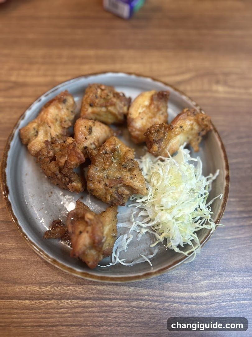 Fried Chicken with Cabbage Slaw