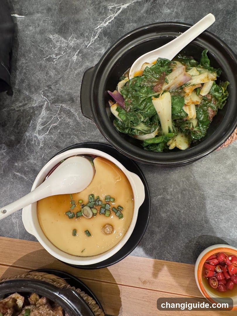 Dishes on a table