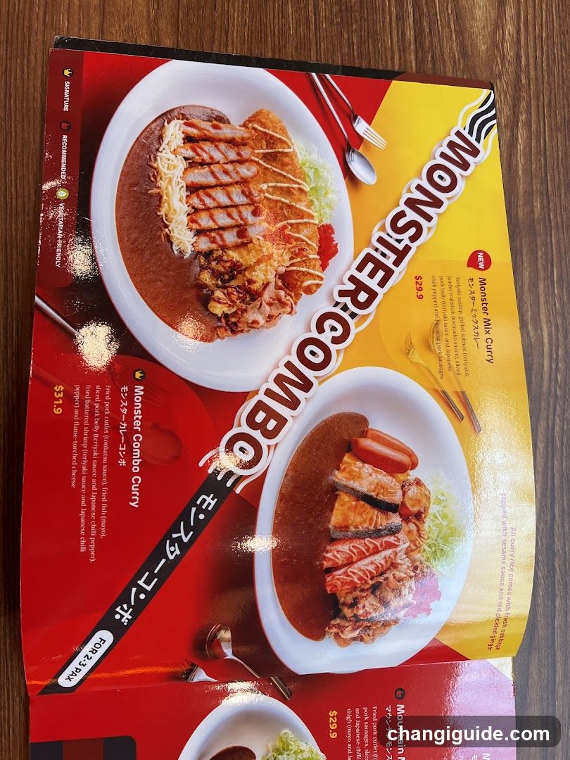 Monster Combo Menu Page