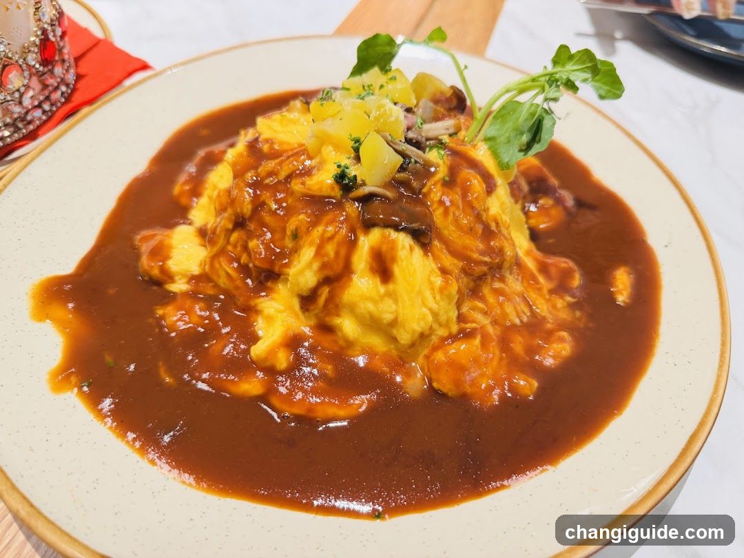 Curry Rice with Omelette and Potatoes