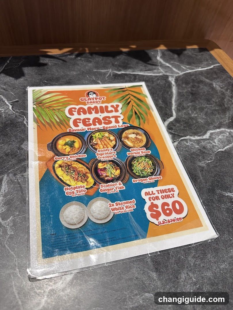 Family Feast Menu Flyer