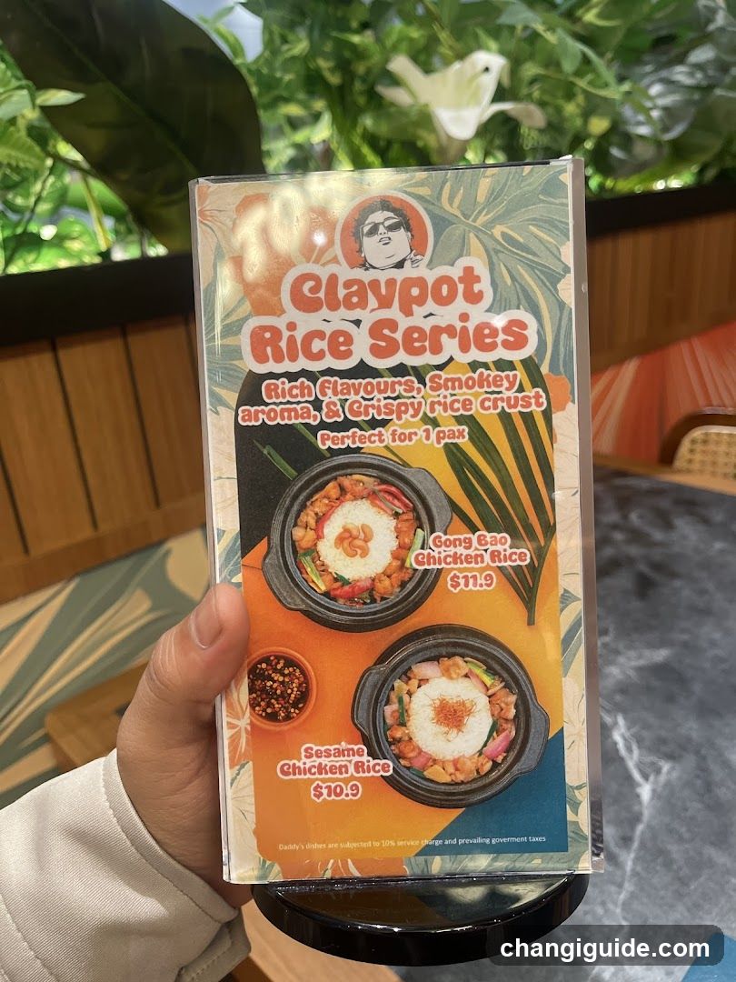Claypot Rice Series Menu Card