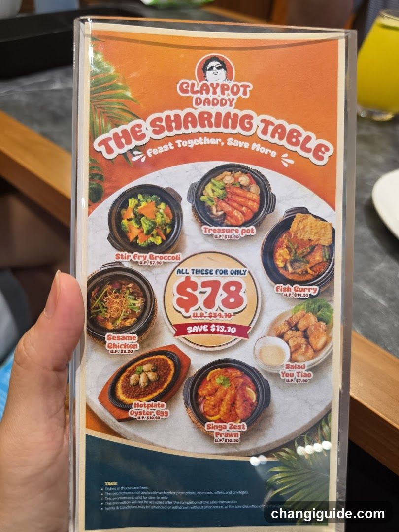 Claypot Daddy - The Sharing Table Menu