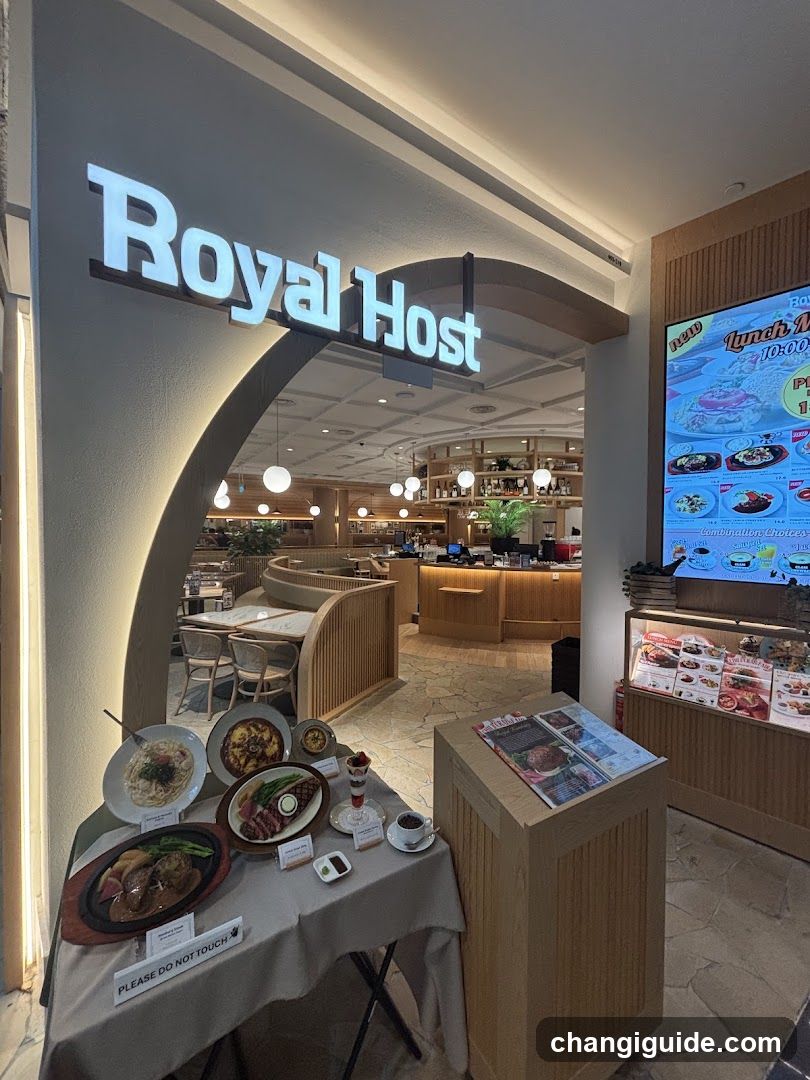 Royal Host Restaurant Interior Display