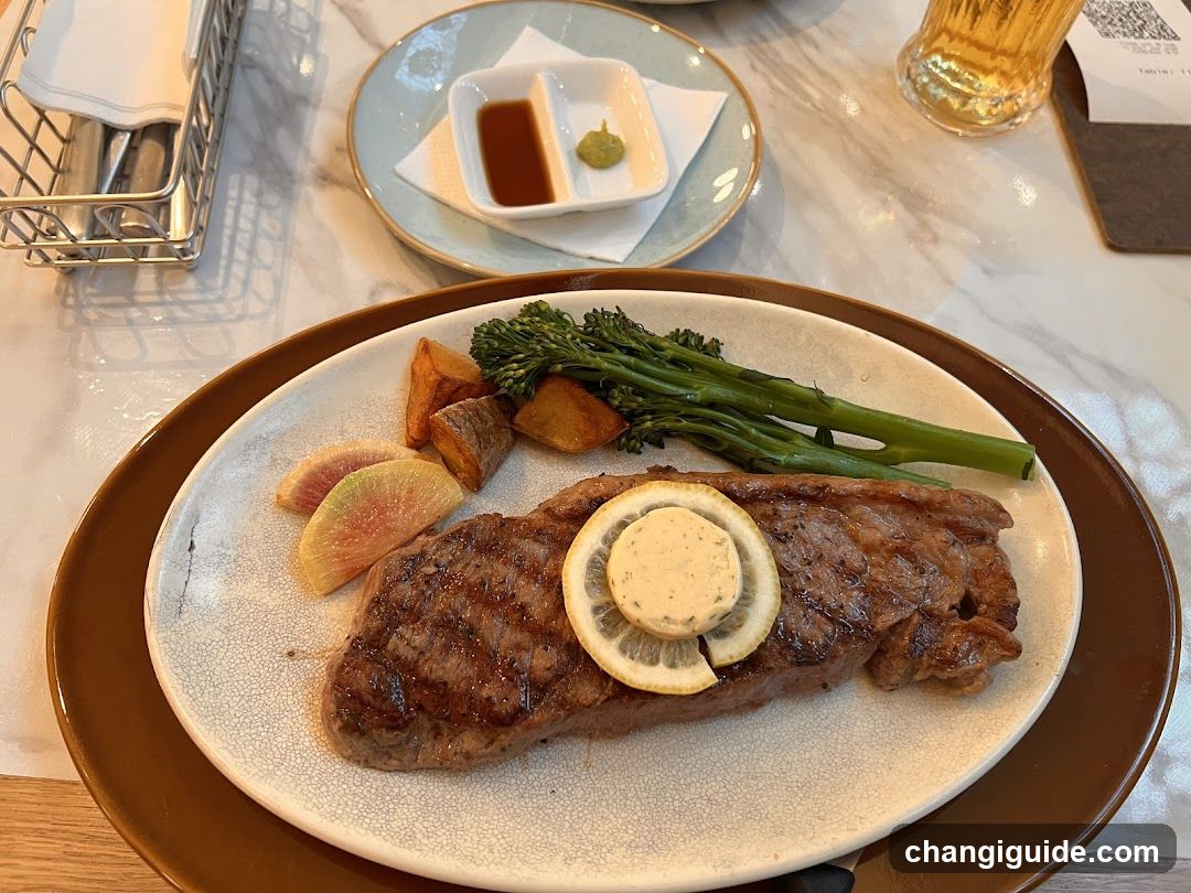 Steak with Broccoli and Figs