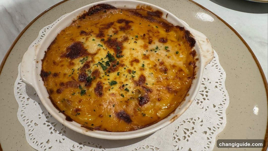 Baked Dish with Cheese Topping