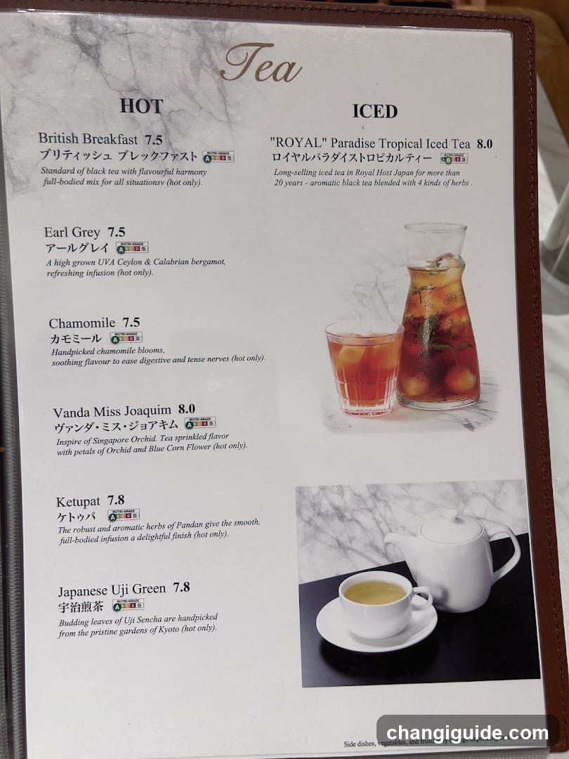 Tea Menu
