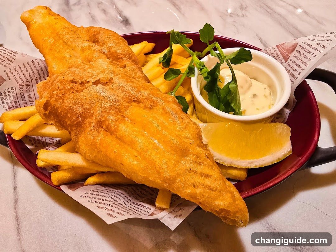 Fish and Chips with Mornay Sauce