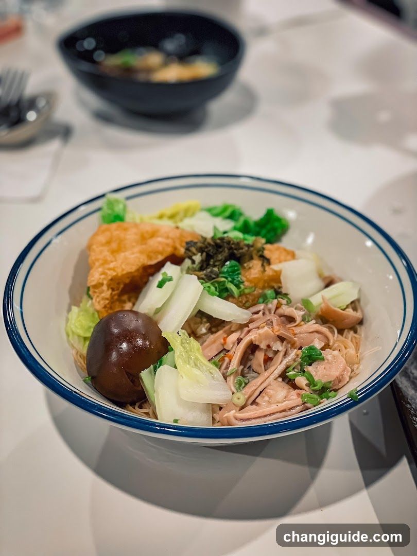 Bowl of Noodles with Toppings