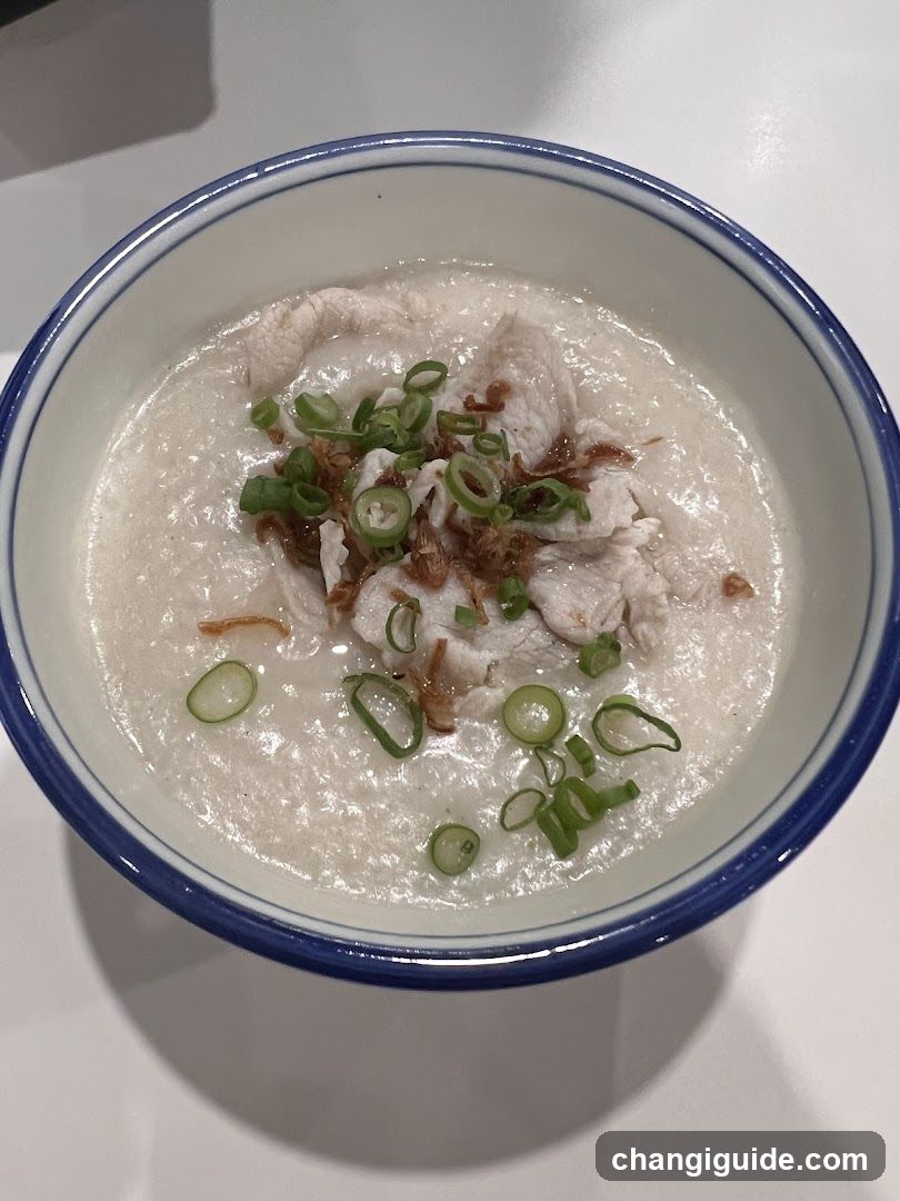 Bowl of Congee with Toppings