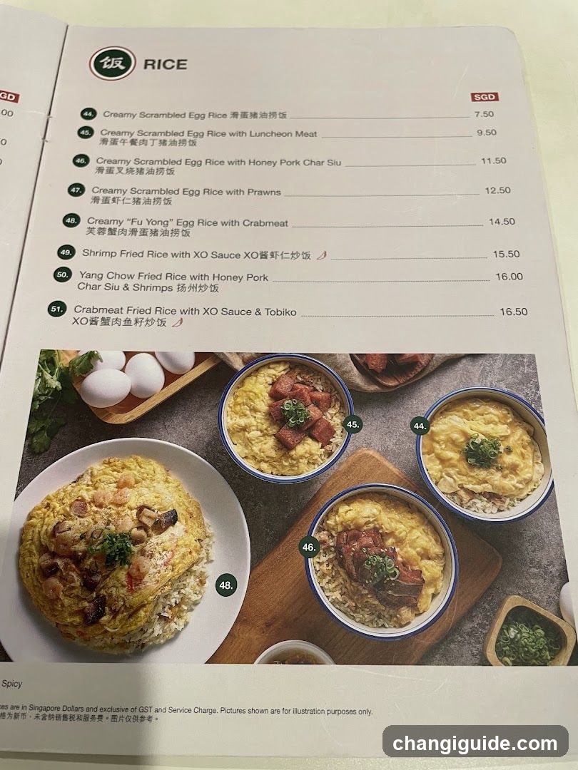 Rice Menu Page