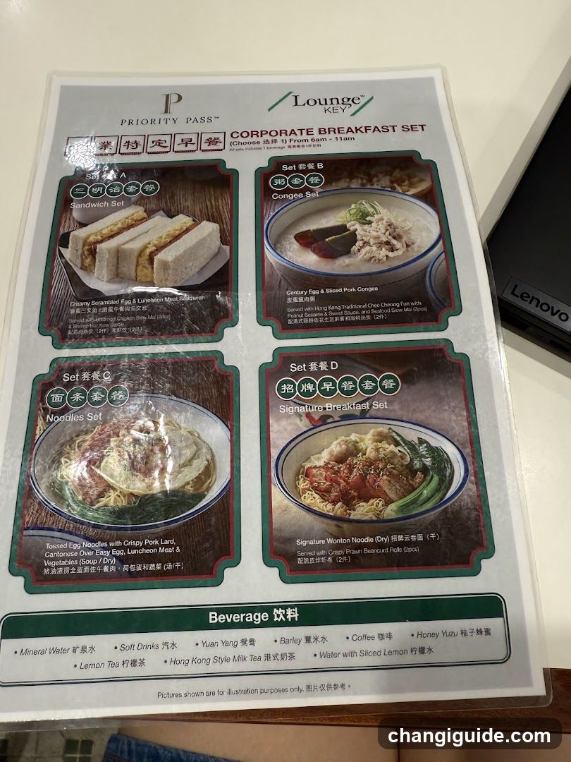 Lounge Key Corporate Breakfast Set Menu