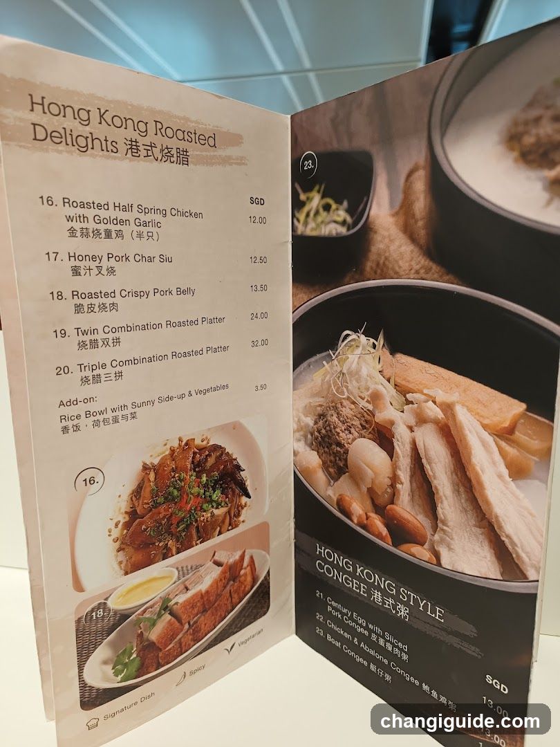Hong Kong Roasted Delights Menu