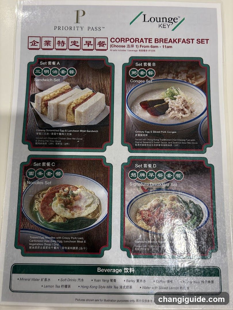 Corporate Breakfast Set Menu