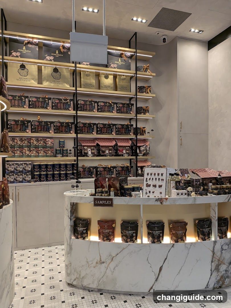 Interior of a chocolate shop