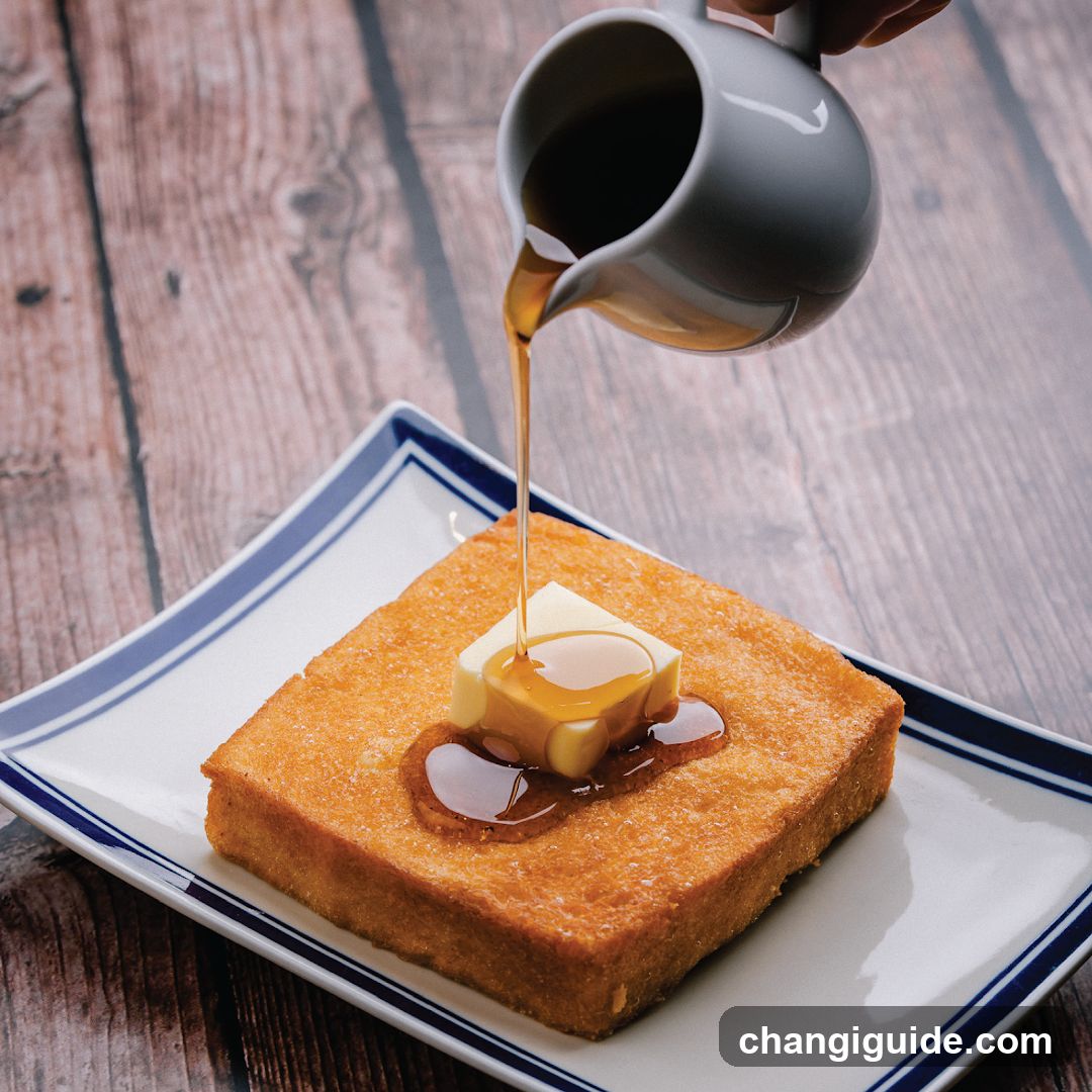 Buttered Toast with Syrup