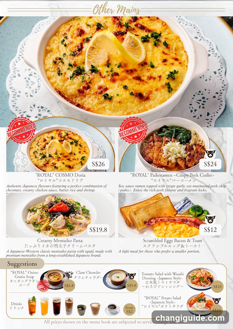 Other Mains Menu Page