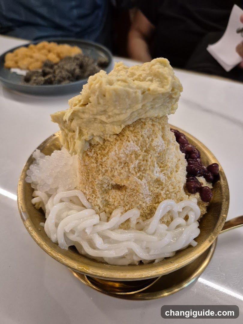 Dessert Bowl with Ice Cream and Toppings