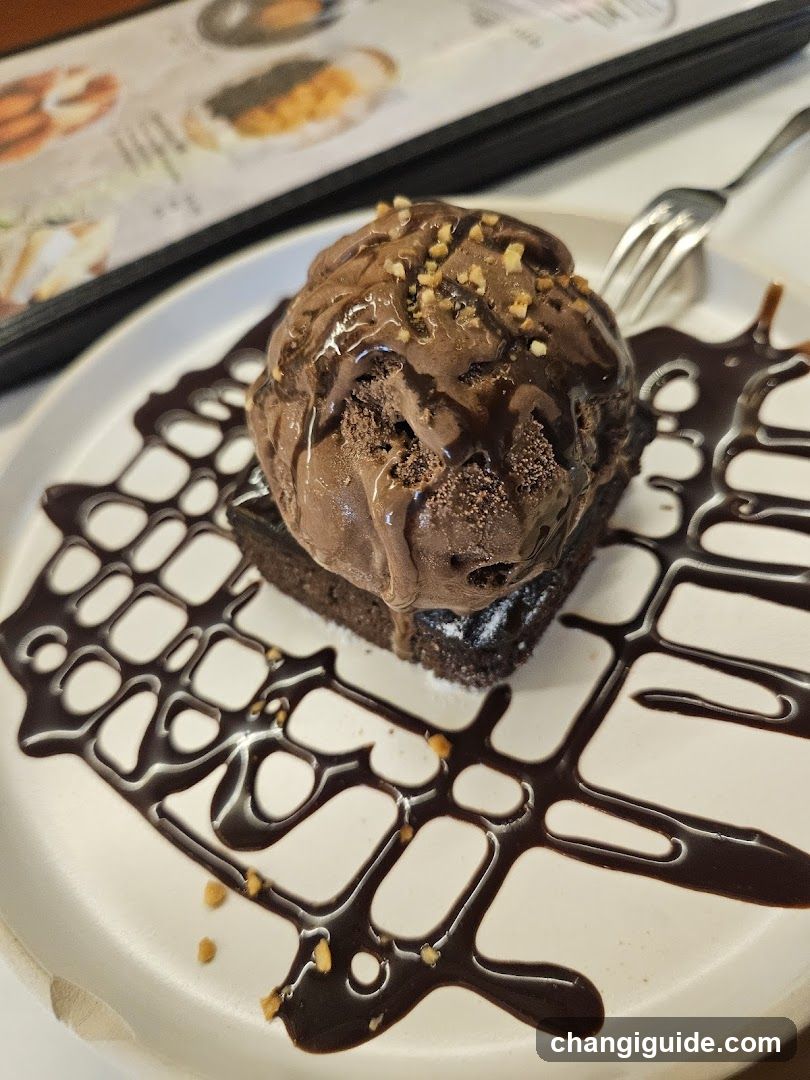 Chocolate Brownie with Ice Cream
