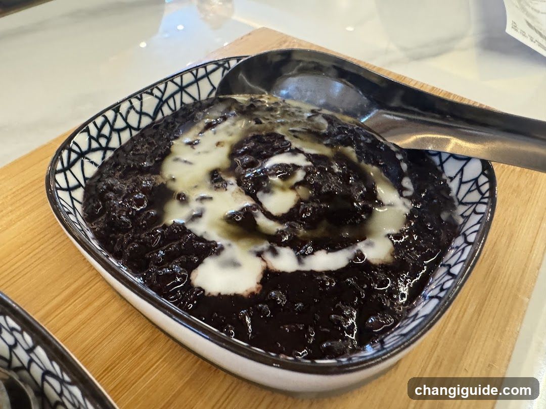 Black Sesame Porridge with Cream