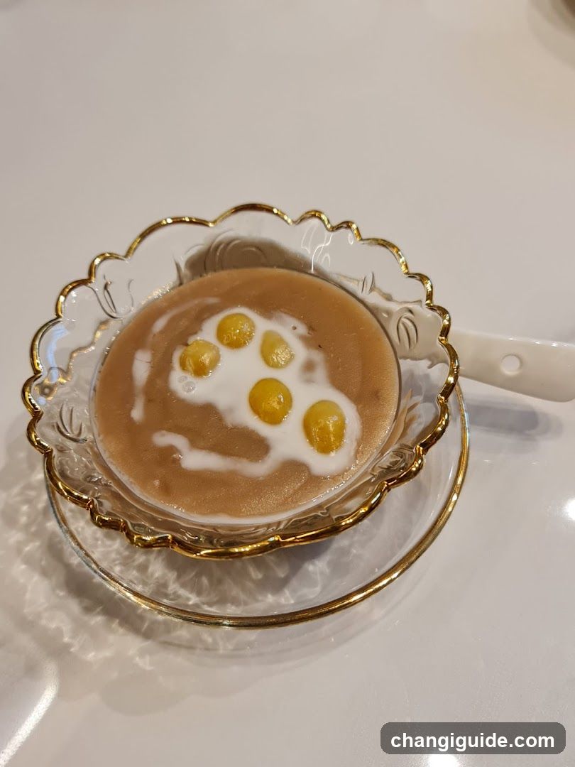 Dessert with Cream and Fruit Topping