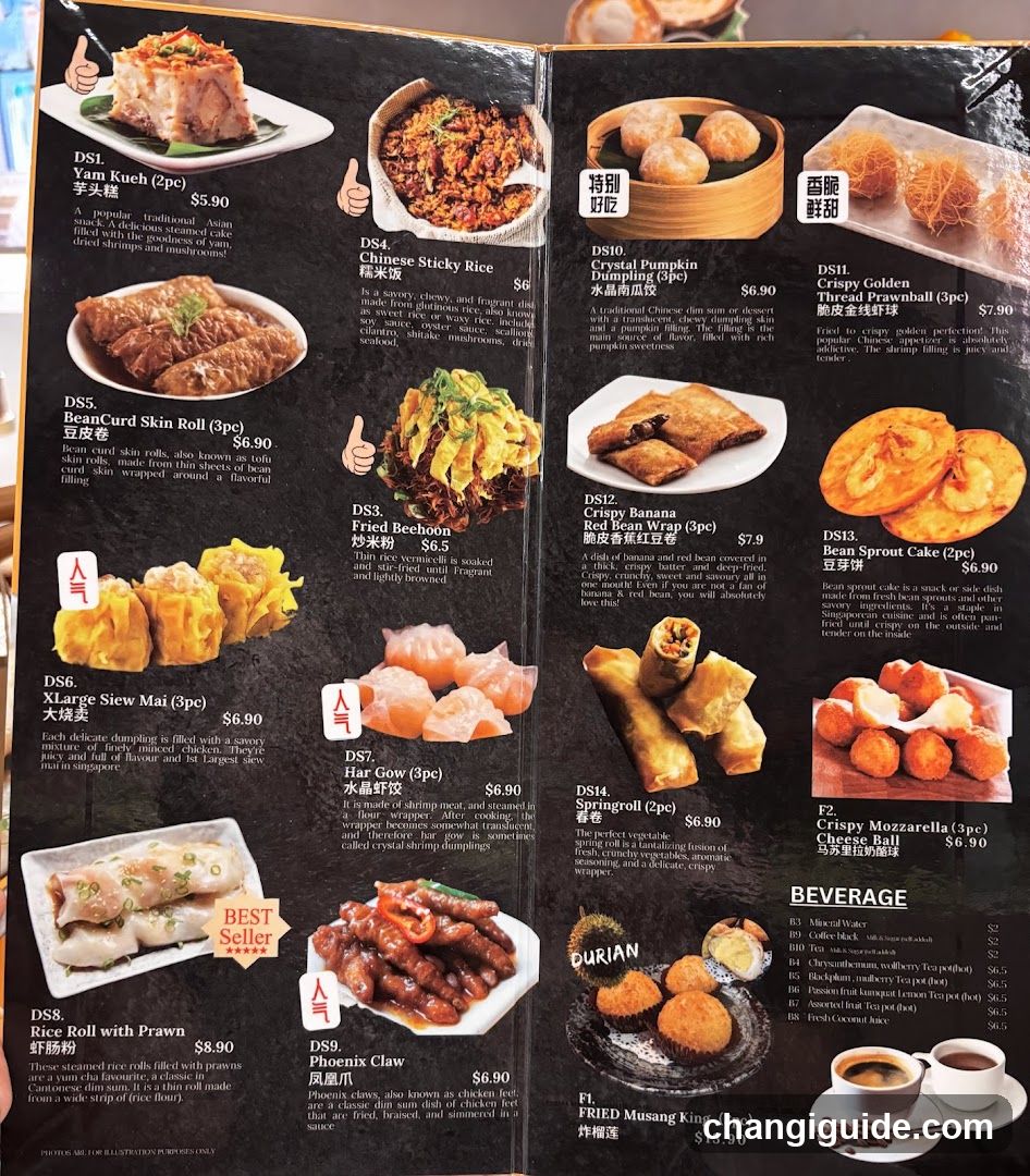 Dish Menu with Prices
