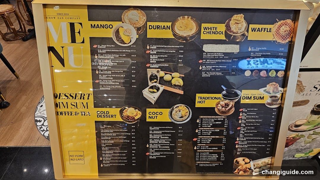 Dessert Menu Board