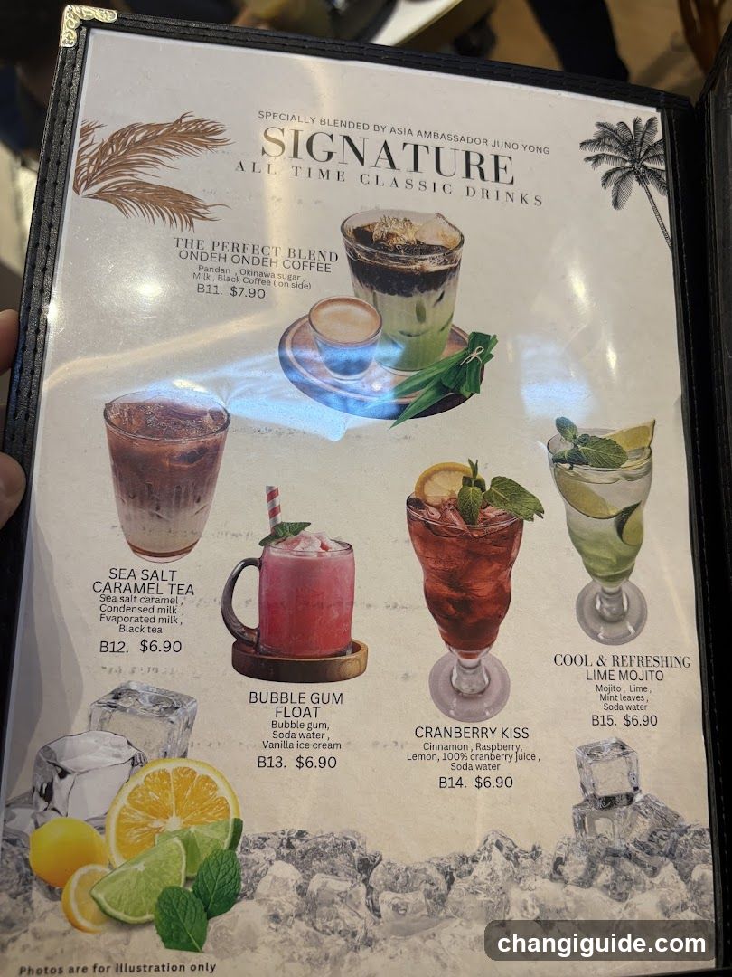Signature All Time Classic Drinks Menu