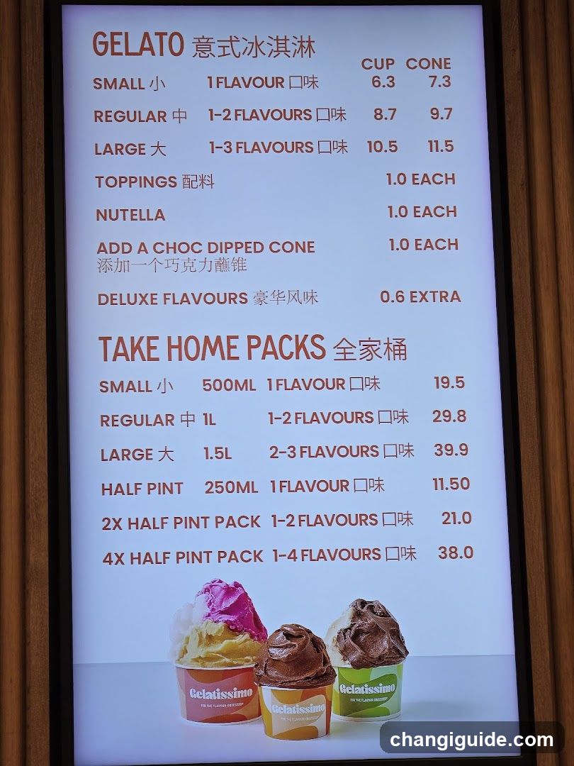 Gelatissimo Jewel Changi Airport