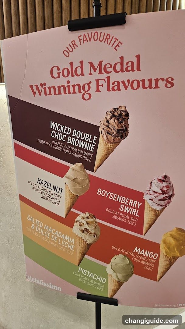 Gold Medal Winning Flavours Sign