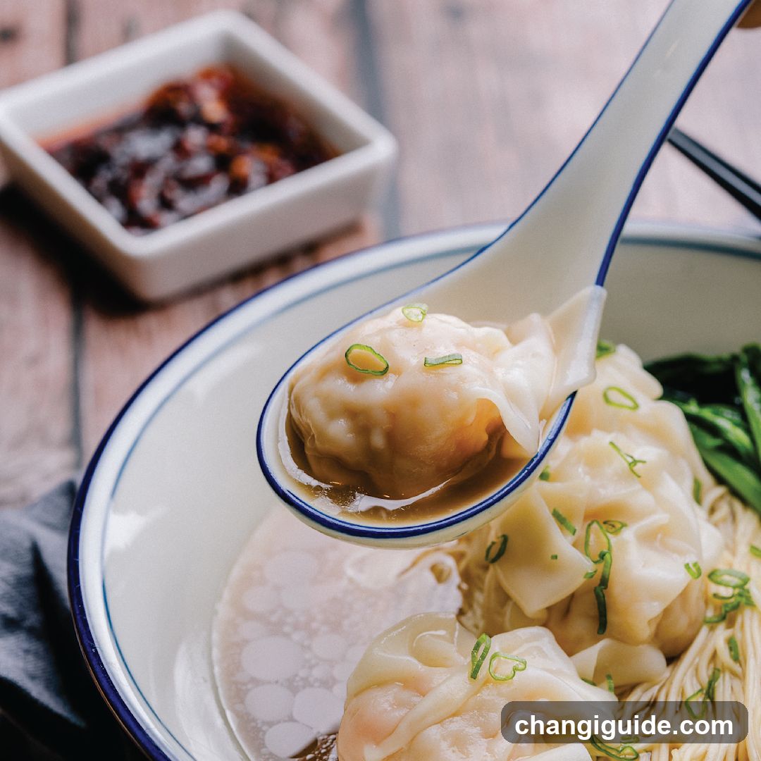 Wonton Soup with Dumplings and Greens