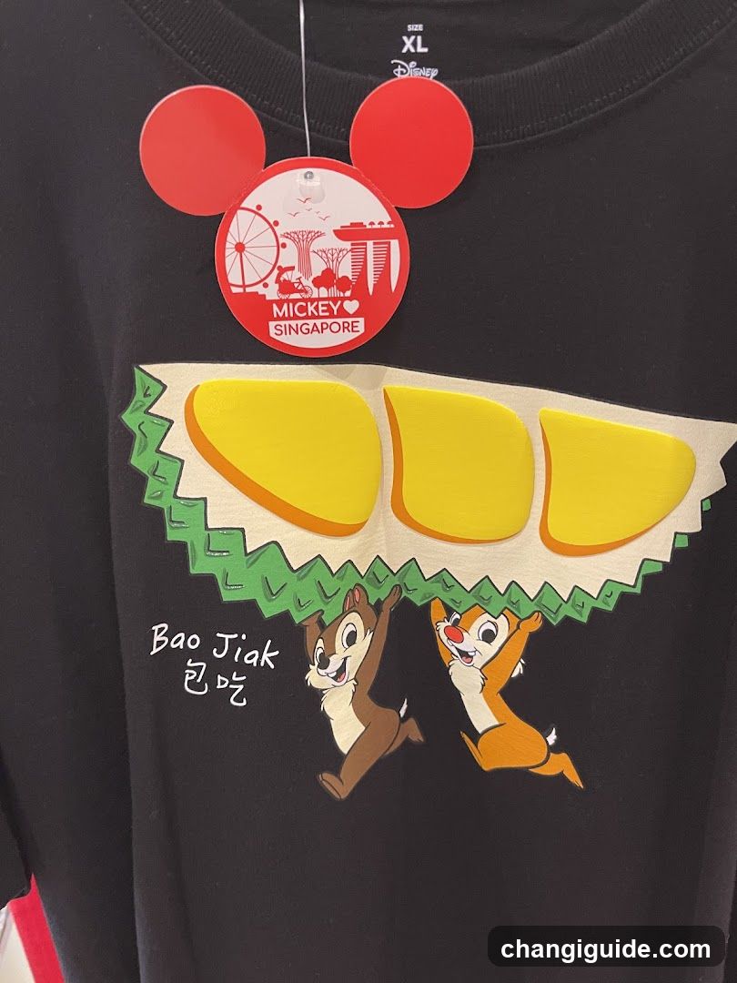 Disney Singapore T-shirt with Chip and Dale design