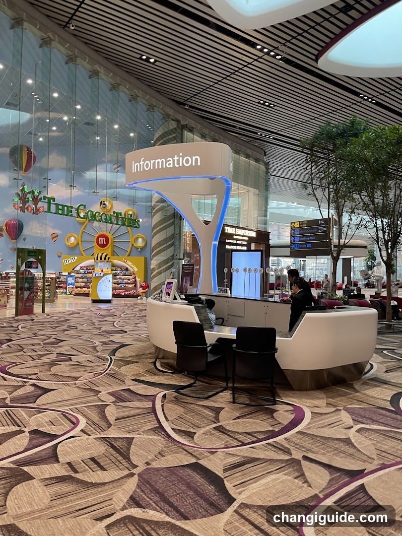 Airport Information Desk and Storefront