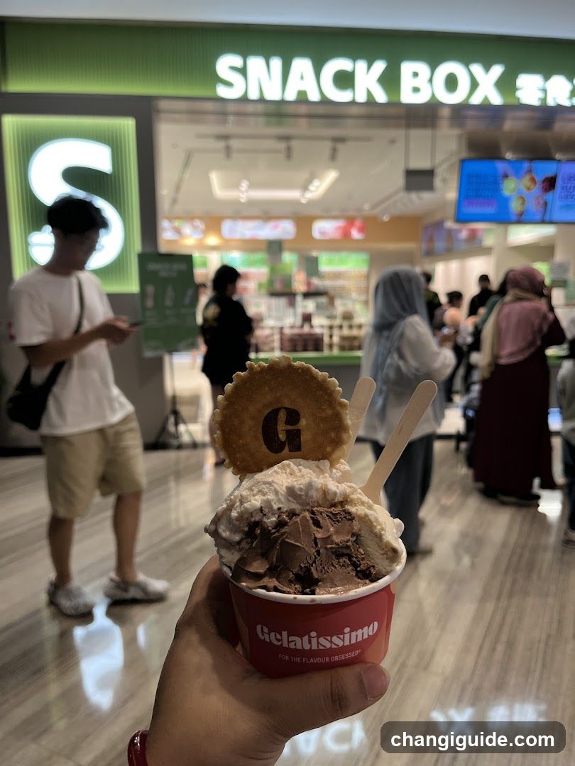 Snack Box Store Interior with Gelatissimo Ice Cream