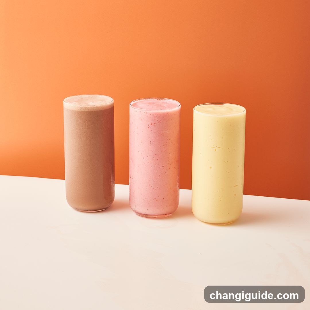 Three Smoothies on a Table