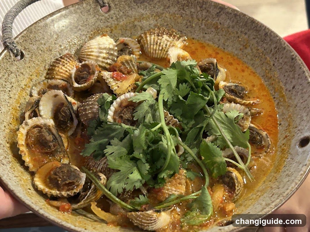 Spicy Clam Soup with Cilantro