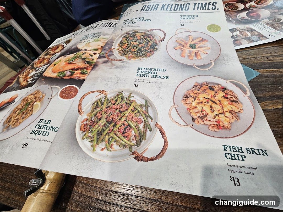 Asia Kelong Times Menu Spread