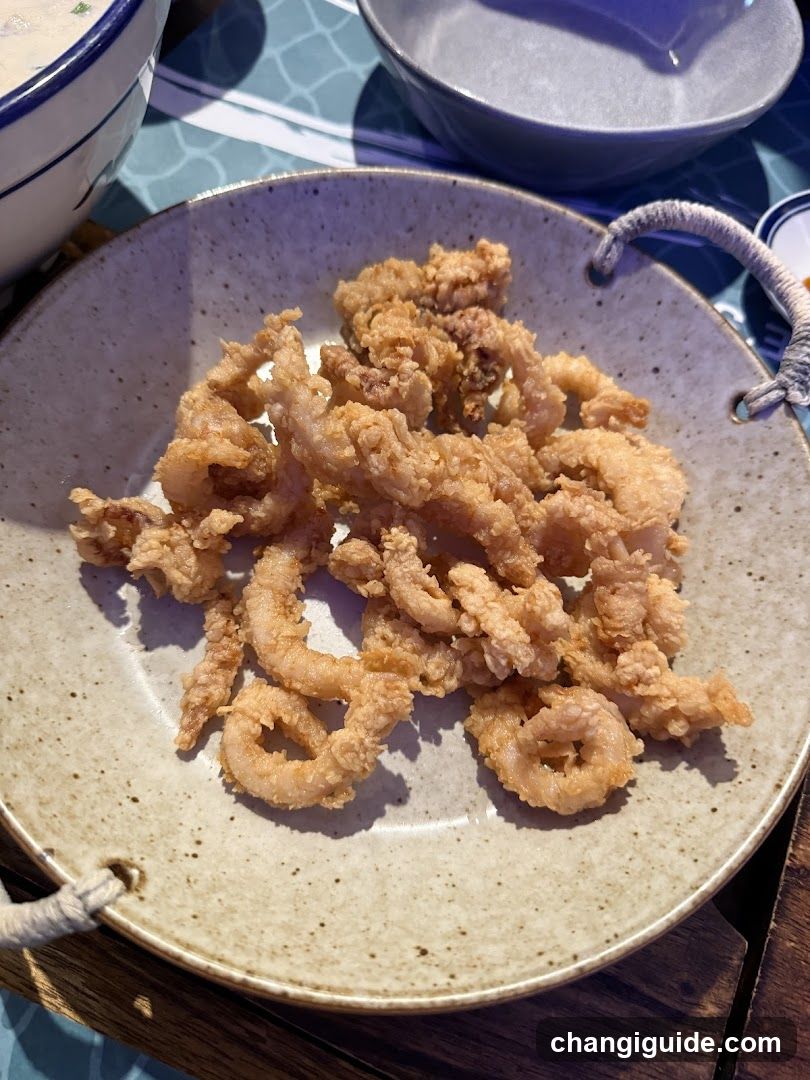 Fried Squid on a Plate