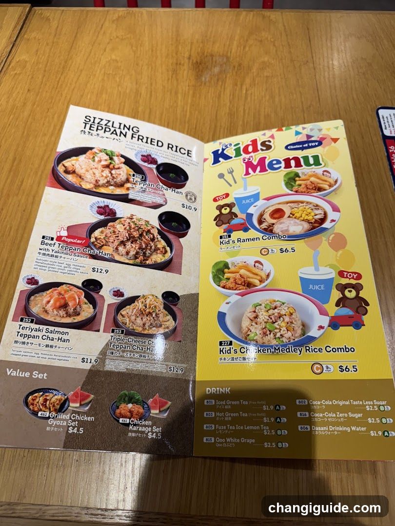 Sizzling Teppan Fried Rice & Kids Menu