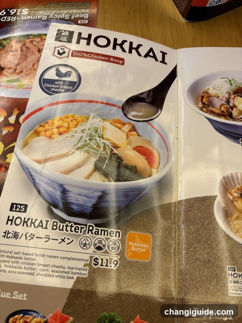 Hokkai Menu Page