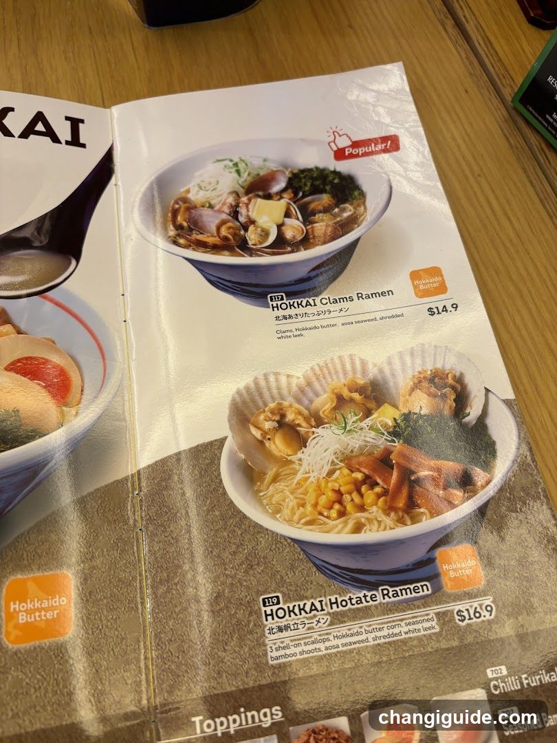 Ramen Menu Page