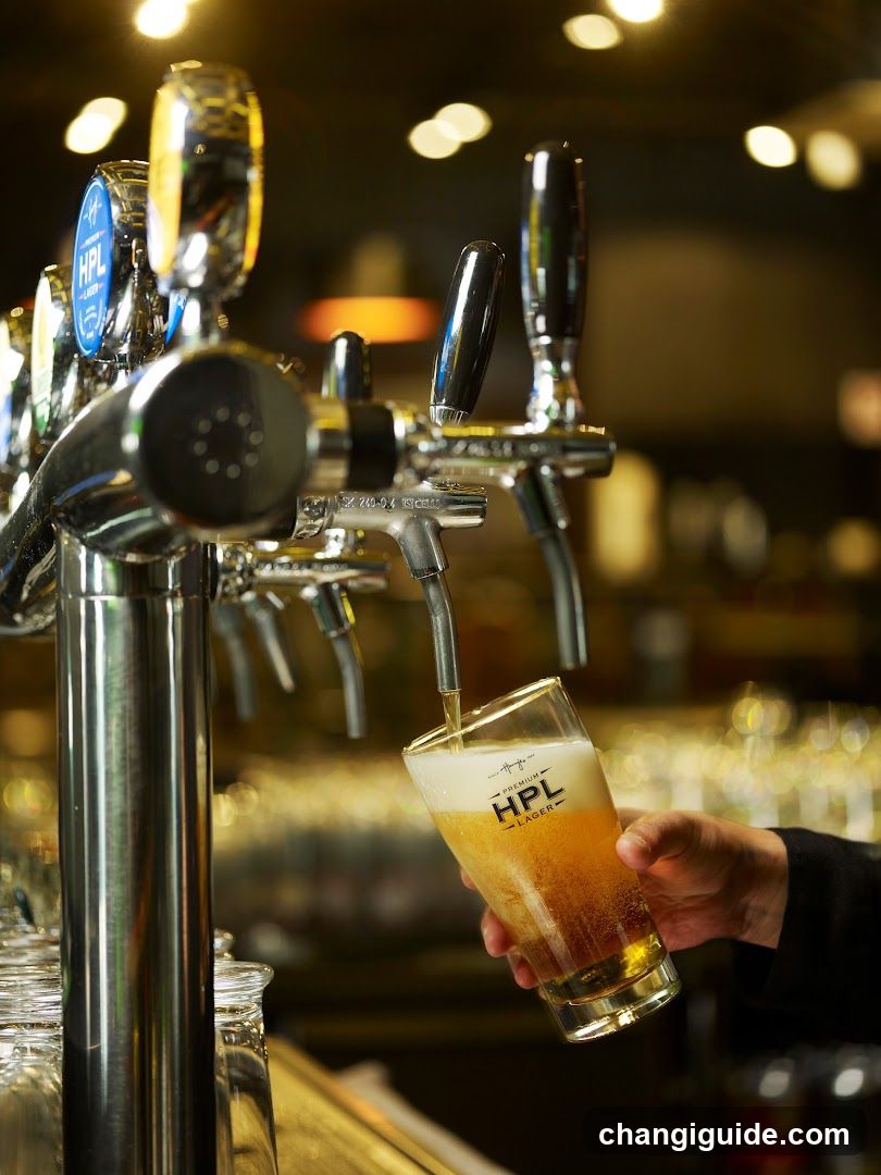 Beer Pouring at Bar