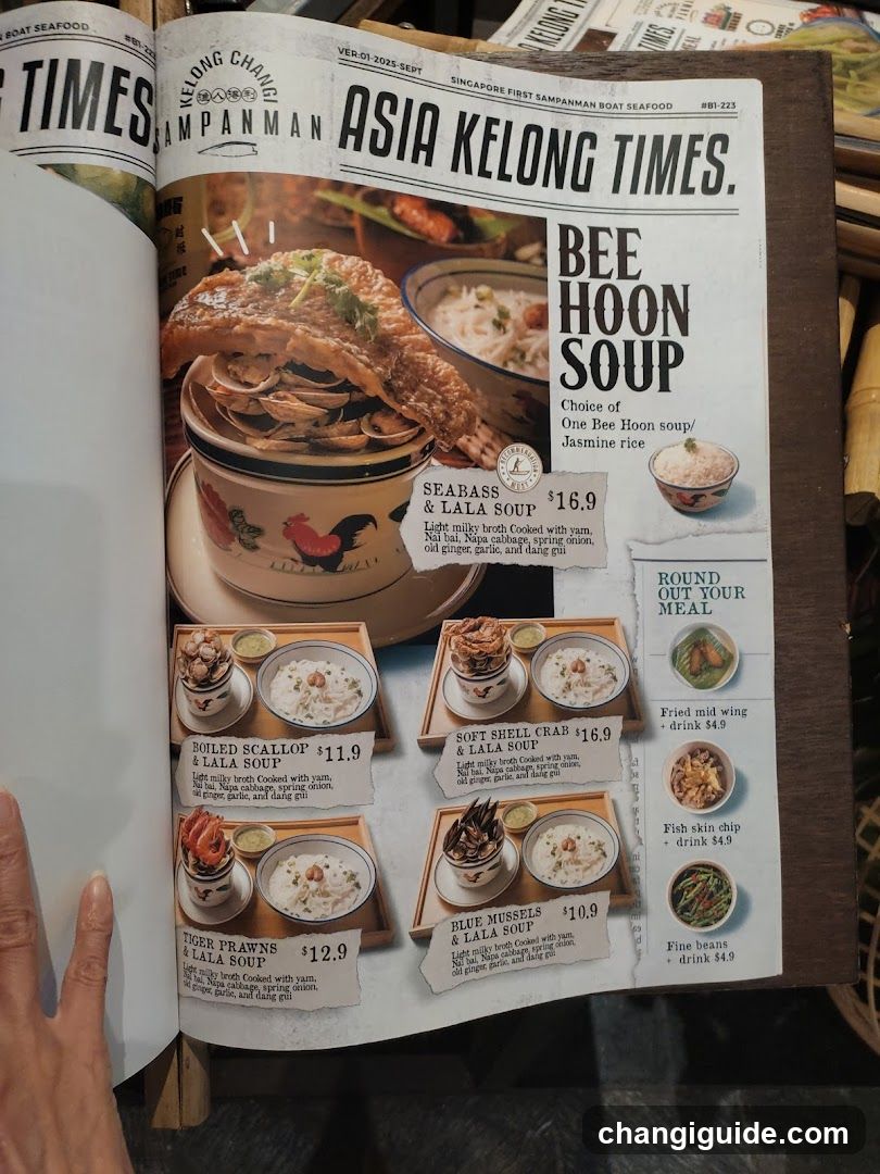 Asia Kelong Times Menu Page