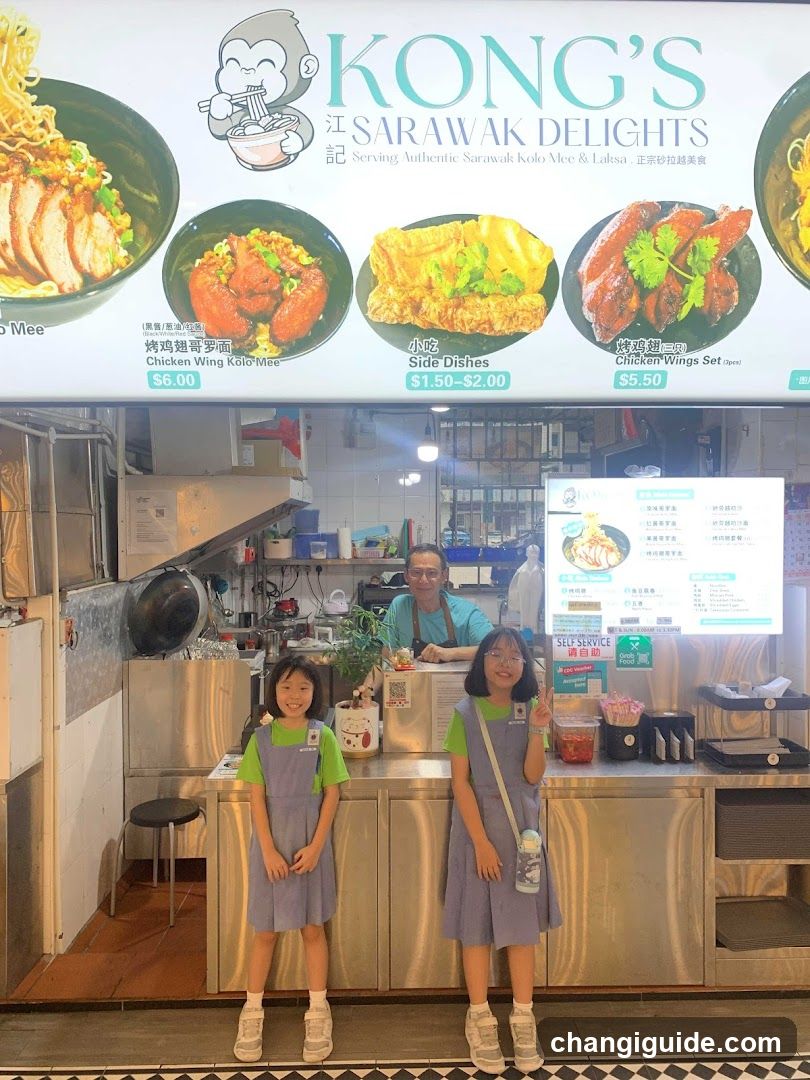 Kong's Sarawak Delights Food Stall Interior