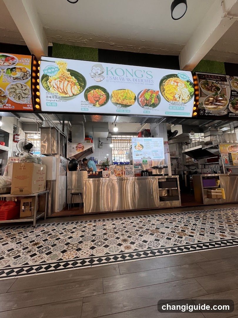 Kong's Sarawak Delights Food Stall Interior