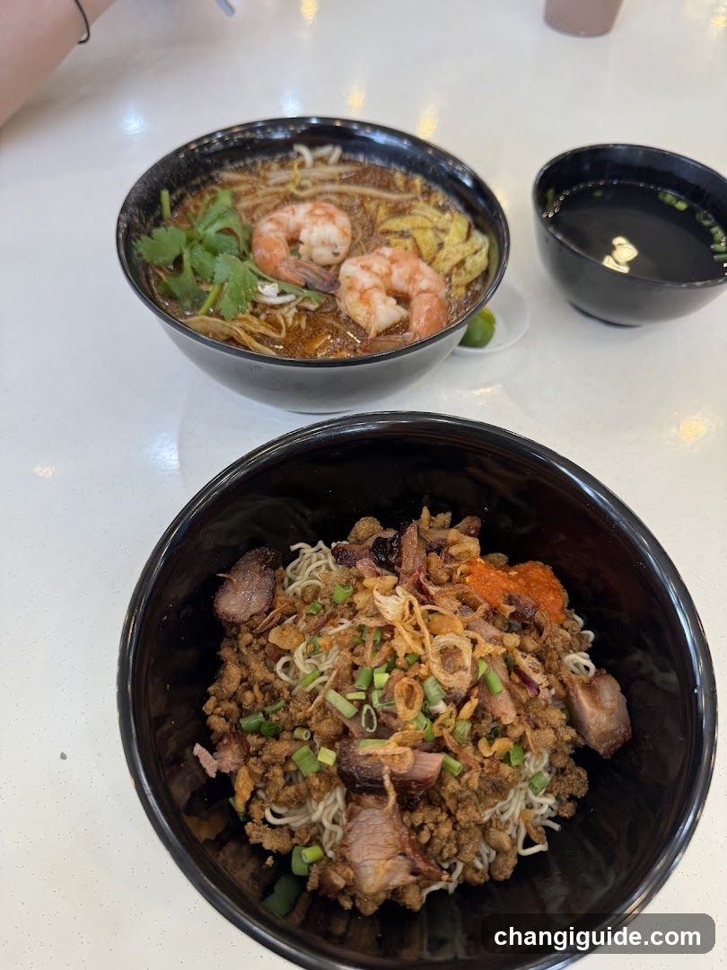 Noodle Bowls on Table