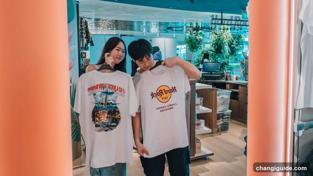 T-shirt Display in Store Interior