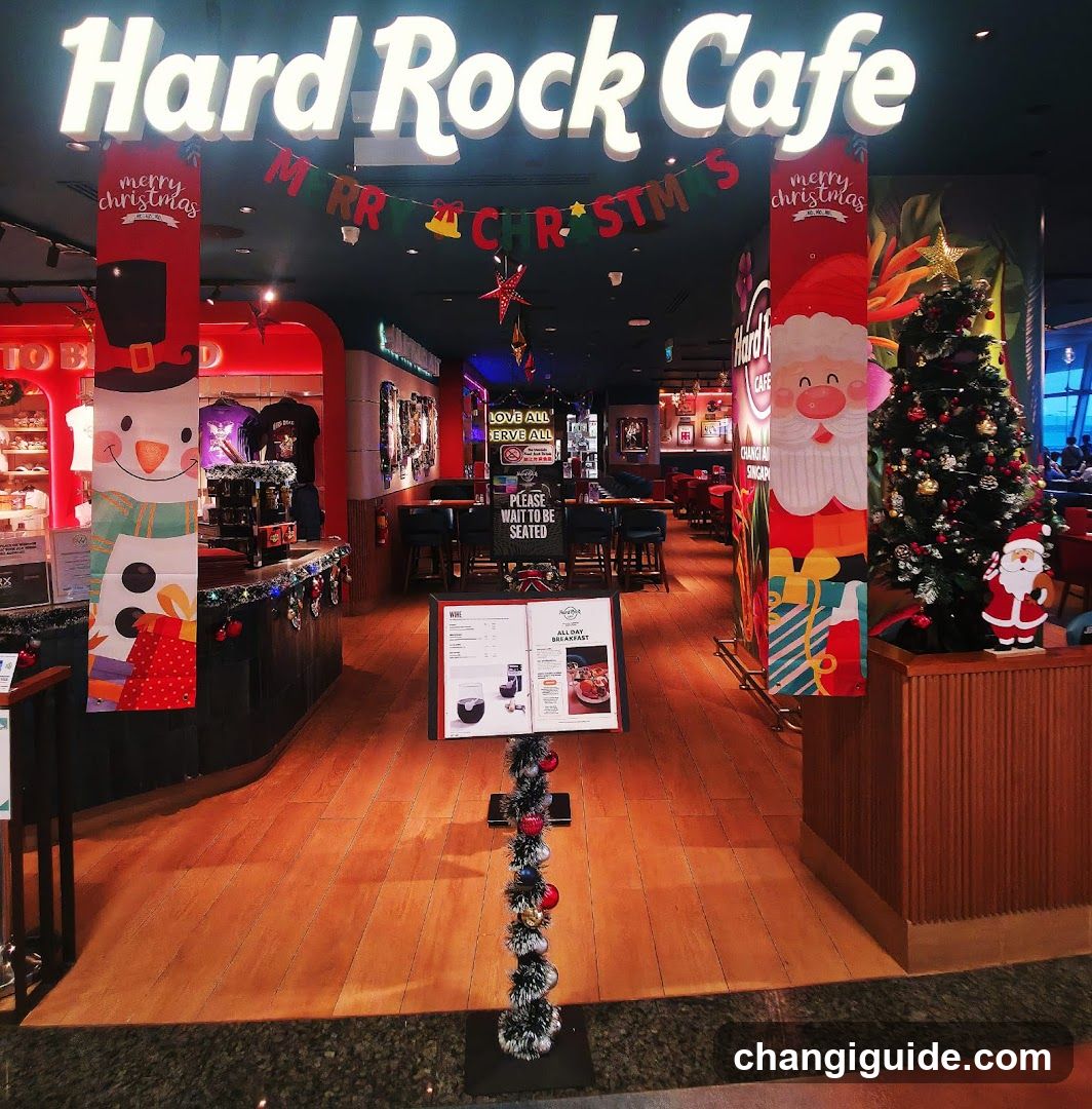 Hard Rock Cafe Christmas Interior