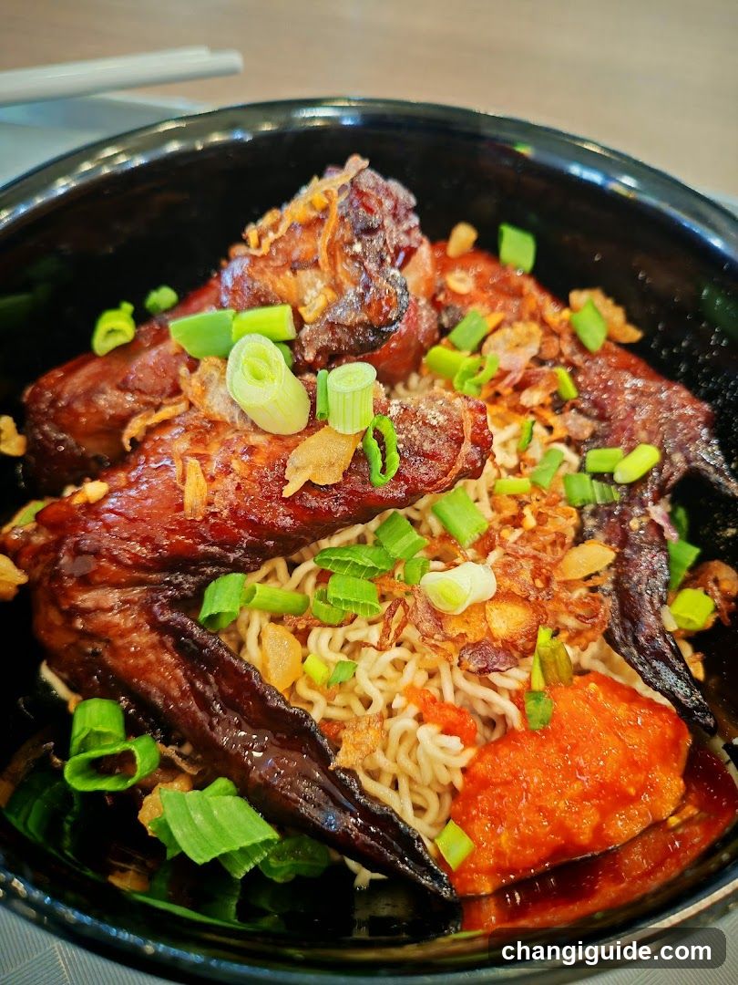 Spicy Chicken Wings with Noodles